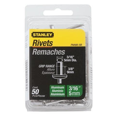 STANLEY Stanley PAA66-5B Aluminum Rivets 3/16x3/8 Inches 50 Pack
