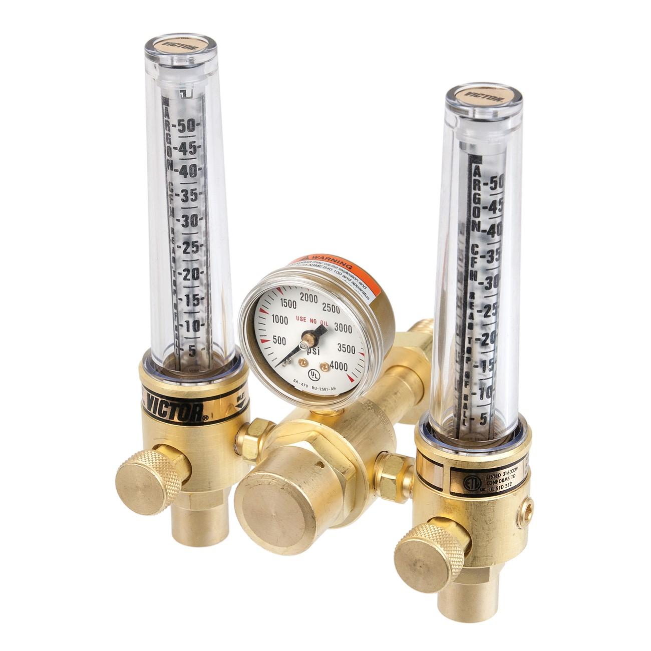 VICTOR Victor 0781-1206 Dual Flowmeter Regulator Medium Duty