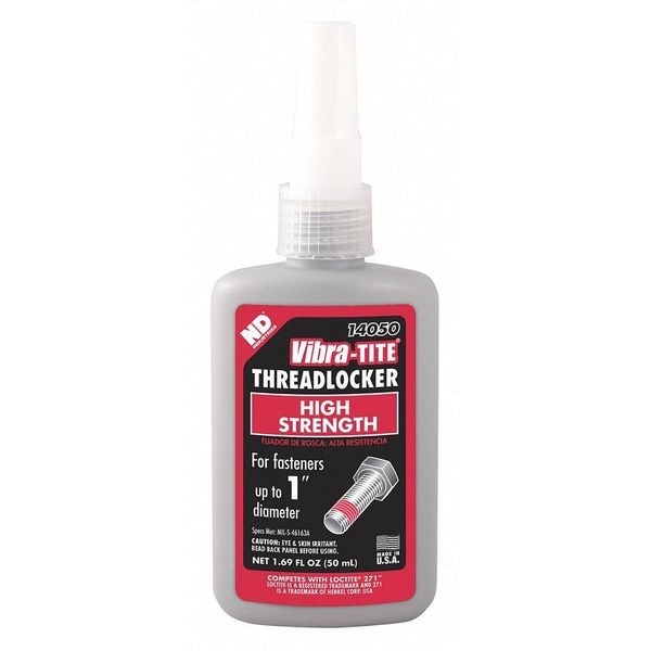 ND INDUSTRIES Nd Industries 14050 Threadlocker Red Permanent 50 Ml