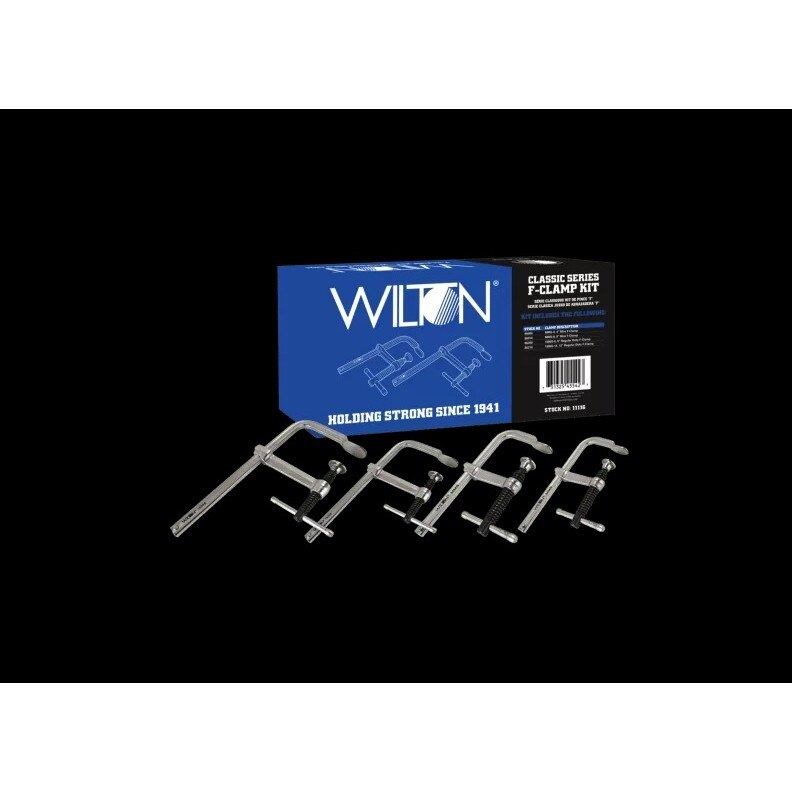 WILTON Wilton WL9-11116 F-clamp Kit 4 Pieces 400-1800 Lb