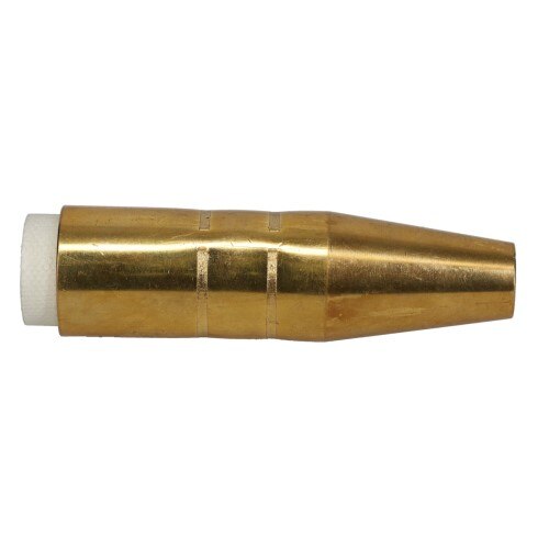 XTRWELD Xtrweld 4295 Tapered Mig Nozzle 3/8 Inch Brass Bernard Style