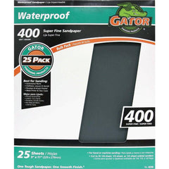 GATOR Gator 4239 Waterproof Sandpaper 400 Grit 9x11 in 25 Pack