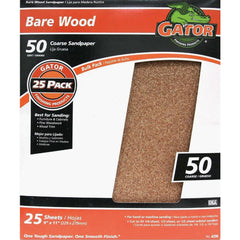 GATOR Gator 4230 Coarse Sandpaper 50 Grit 9x11 in 25-pack