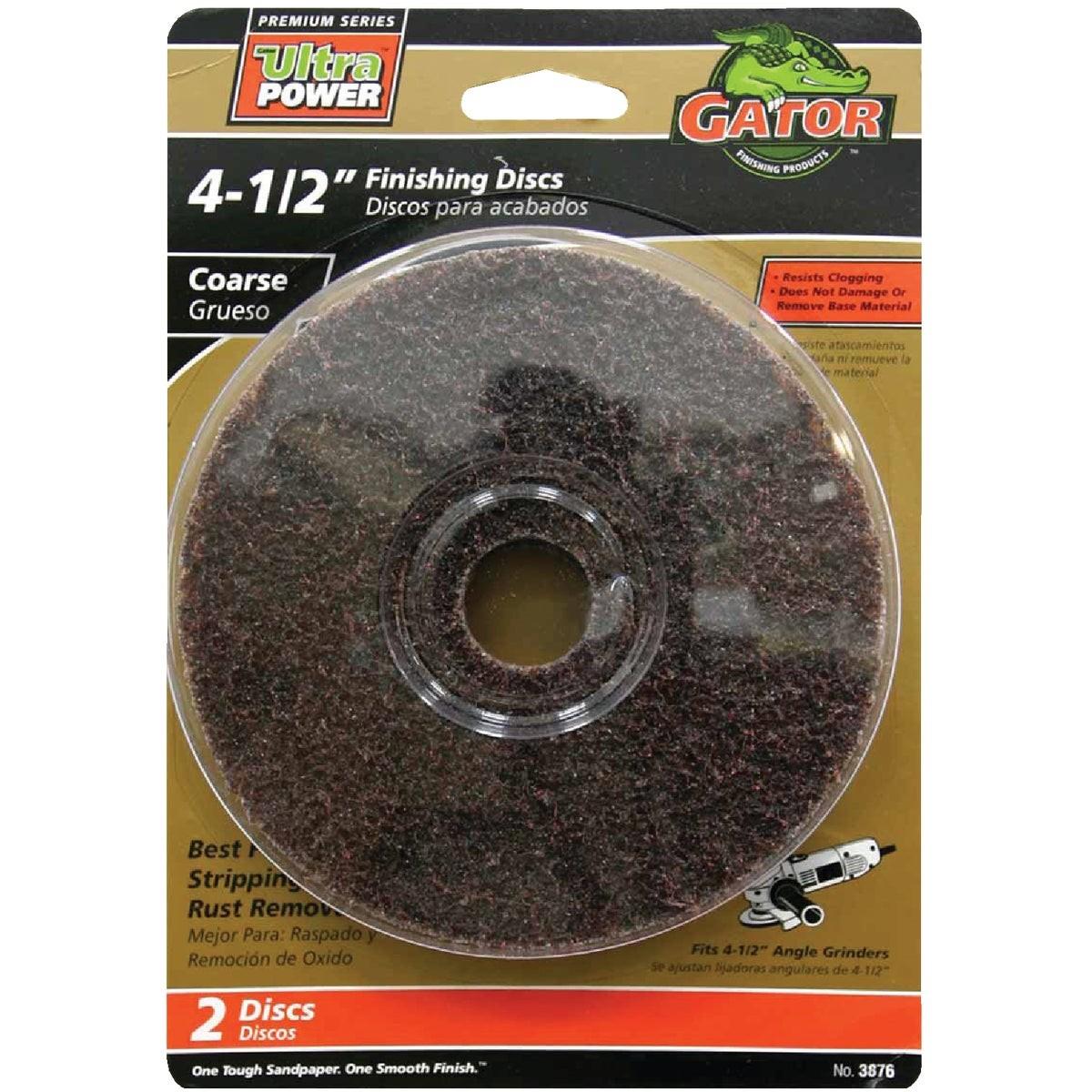 GATOR Gator 3876 Coarse Fiber Disc 4.5 in Angle Grinder 2-pack