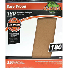 GATOR Gator 4224 180 Grit Sandpaper Sheets 9x11 in 25 Pack