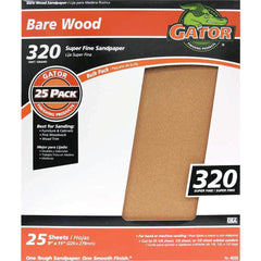 GATOR Gator 4222 320 Grit Sanding Sheets 9x11 In. 25 Pack