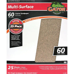 GATOR Gator 4211GA Multi-surface Sandpaper 60 Grit 9x11 in 25-pack