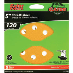 GATOR Gator 3703 120-grit 5 in Vented Sanding Disc Stick-on 5 Pack