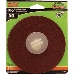 GATOR Gator 3072 Fiber Disc 4.5 in 50 Grit 3 Pack