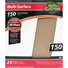 GATOR Gator 4207 Multi-surface 150 Grit Sandpaper 9x11 in 25 Pack