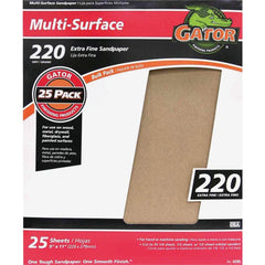 GATOR Gator 4205 220 Grit Multi-surface Sandpaper 9x11 in 25 Pack
