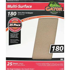 GATOR Gator 4206 180 Grit Sandpaper 9x11 in Extra Fine 25 Pack