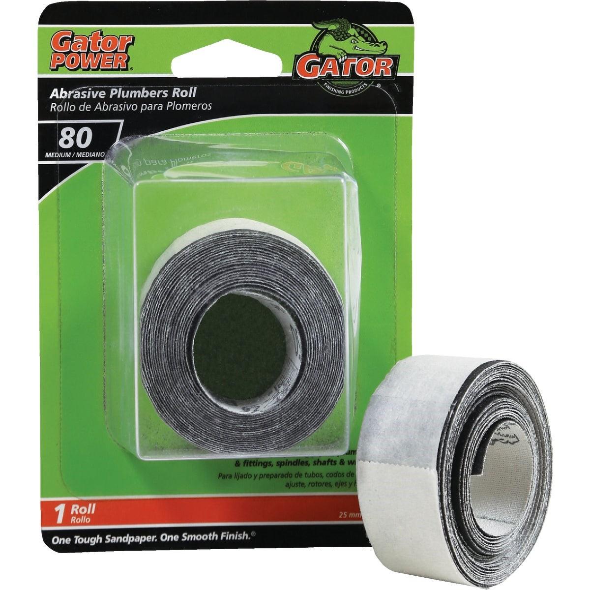 GATOR Gator 4735 Plumber Abrasive Sand Cloth 80 Grit 1x10 Ft