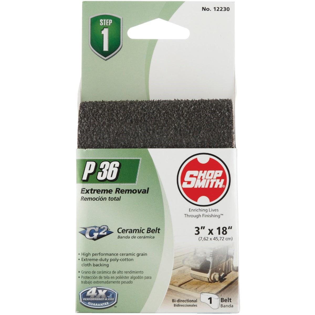 GATOR Gator 7083 Sanding Belt 36 Grit 3 X 18 Inches