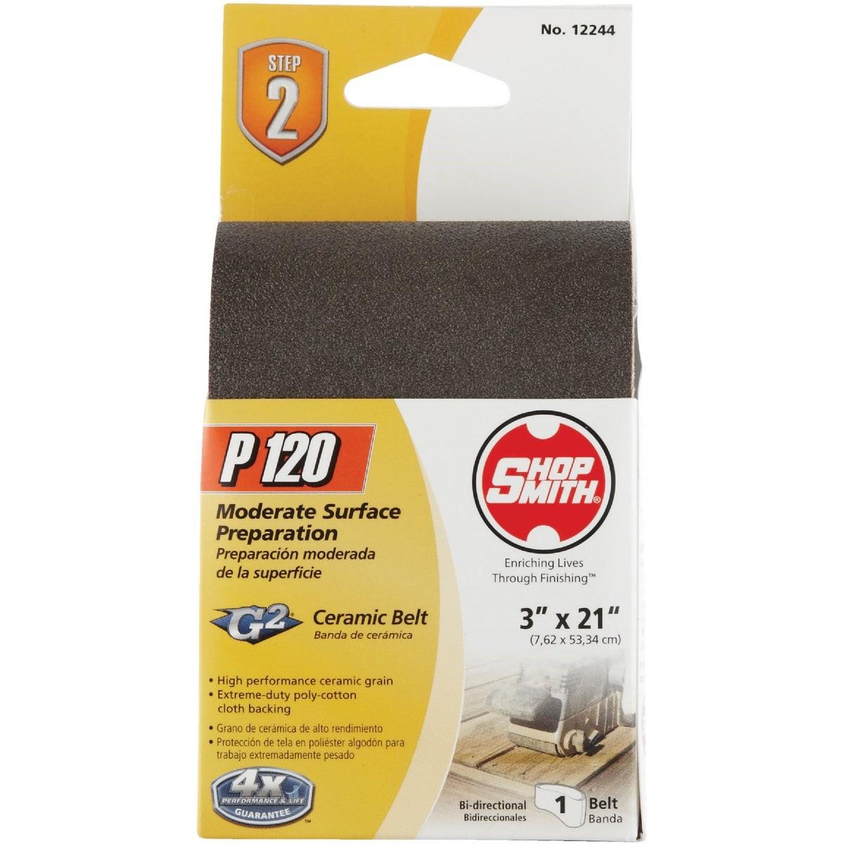 GATOR Gator 7094 Fine Grit Ceramic Sanding Belt 3x21 Inches