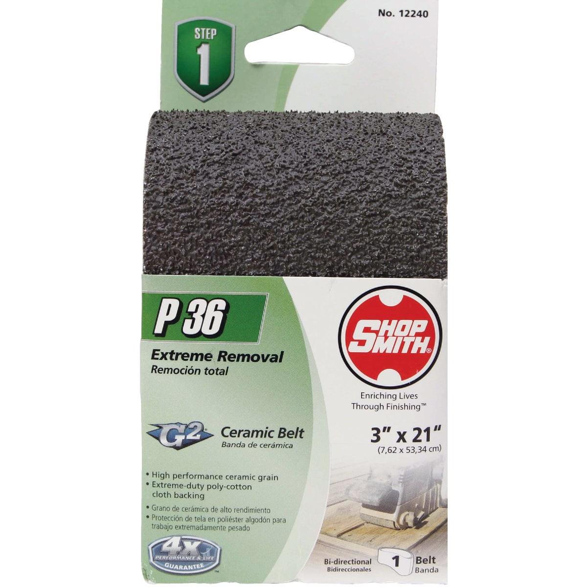 GATOR Gator 7091 Sanding Belt 36 Grit 3 X 21 Inches