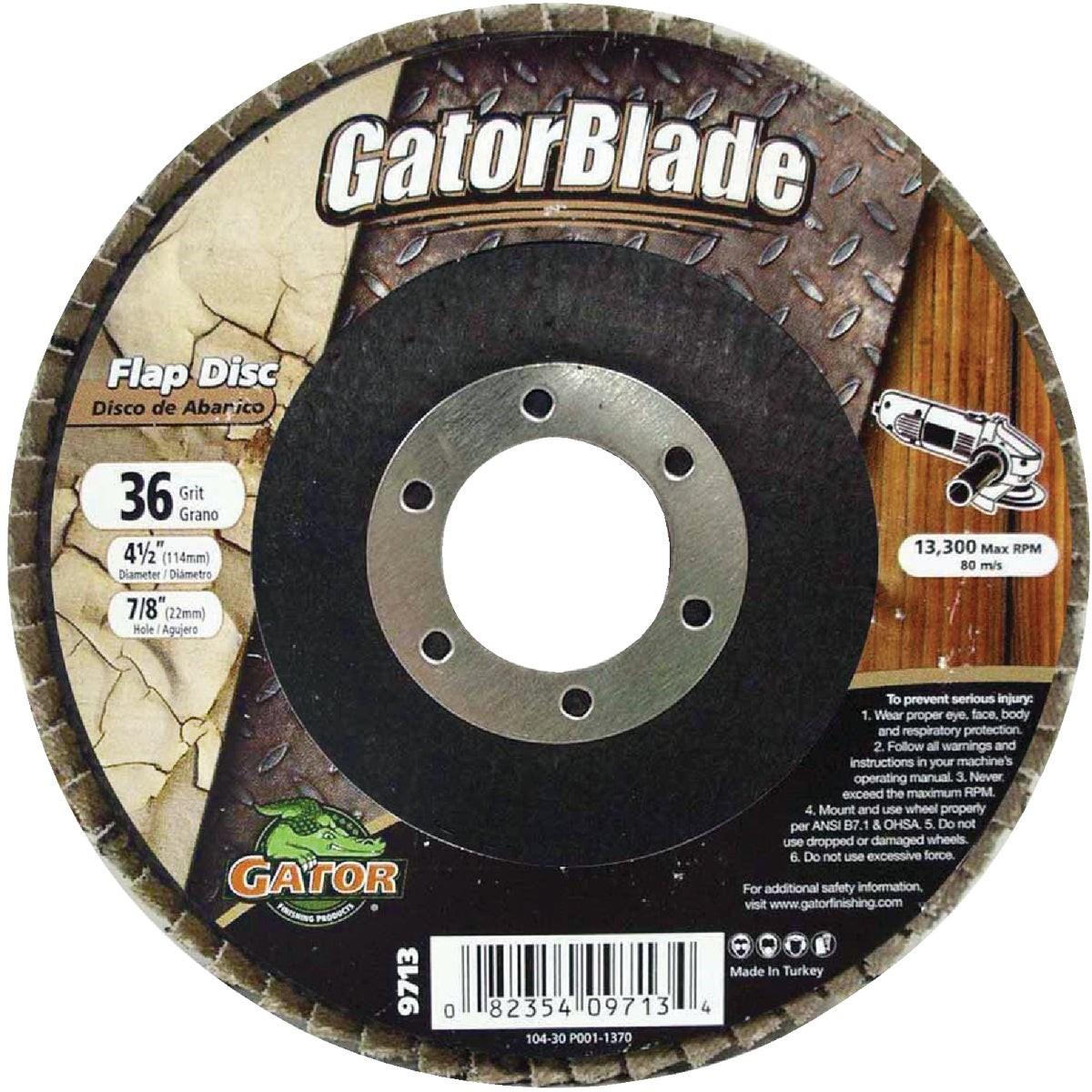 GATOR Gator 9713 Flap Disc 4.5 in 36 Grit Type 29 Angle Grinder