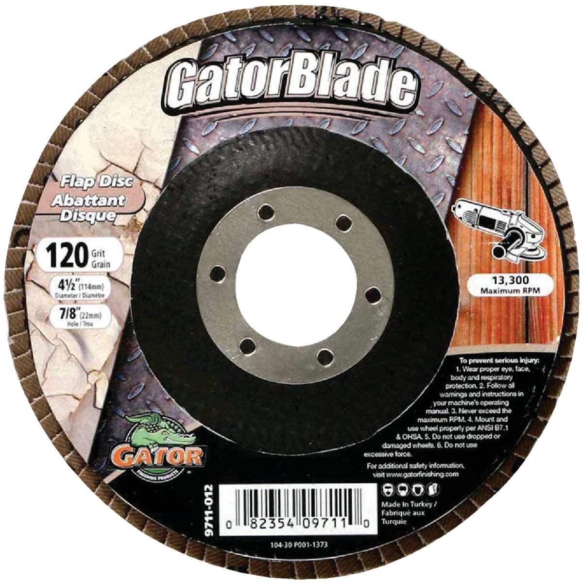 GATOR Gator 9711GA Flap Disc 4.5 in 120-grit Type 29 Angle Grinder