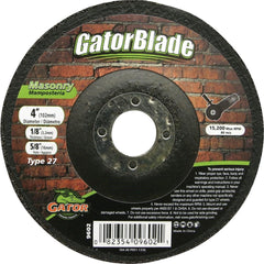 GATOR Gator 9602 Masonry Cut-off Wheel 4x1/8x5/8 in Type 27