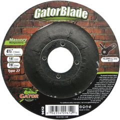 GATOR Gator 9612 Type 27 Masonry Cut-off Wheel 4.5 X 0.125 X 0.875 in