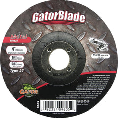 GATOR Gator 9605 Type 27 Metal Cut-off Wheel 4x1/4x5/8 in