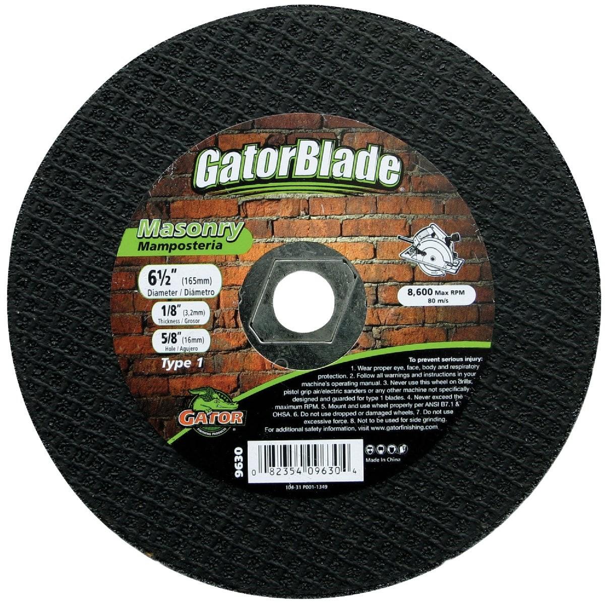 GATOR Gator 9630 Type 1 Masonry Cut-off Wheel 6.5 in