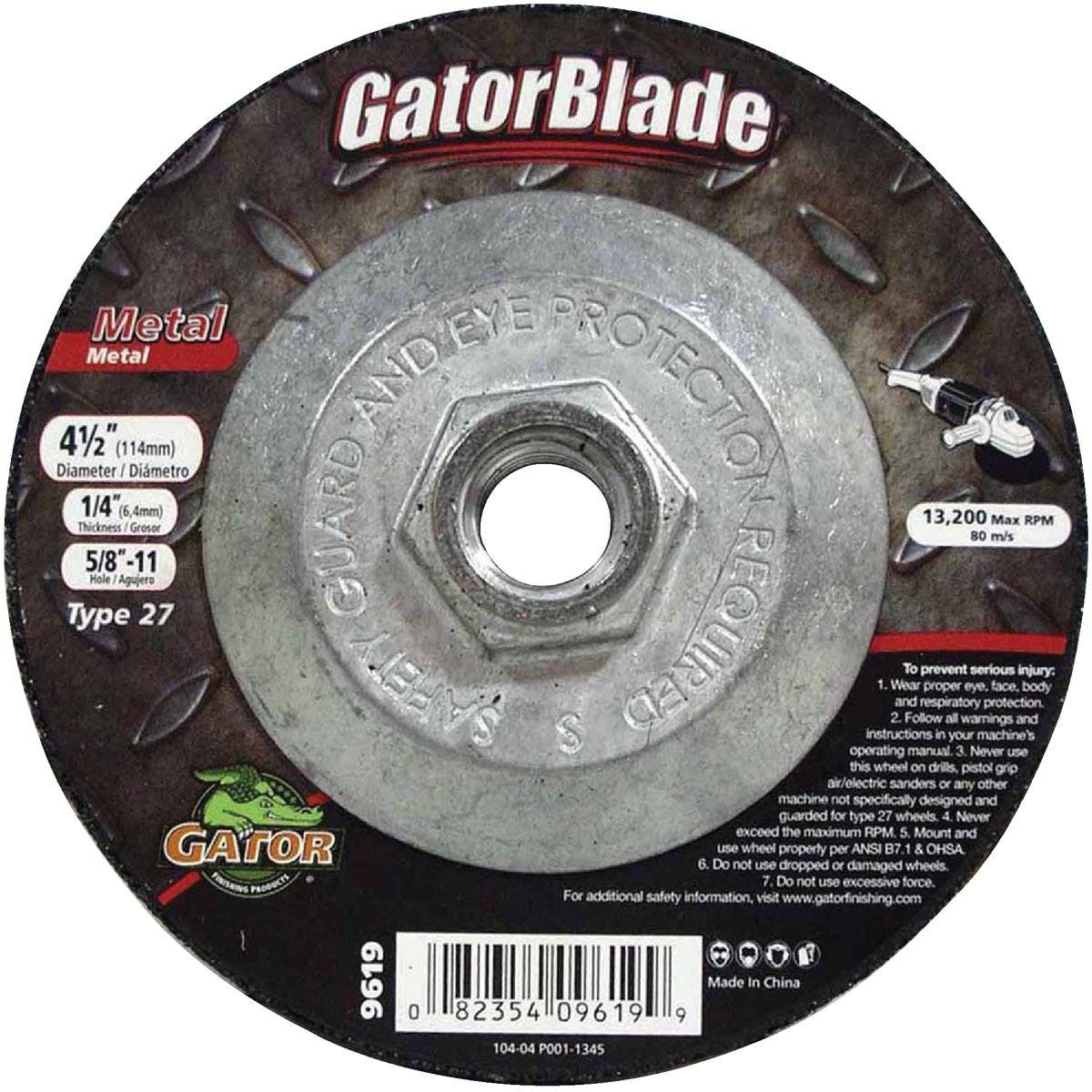 GATOR Gator 9619 Type 27 Metal Cut-off Wheel 4.5 in