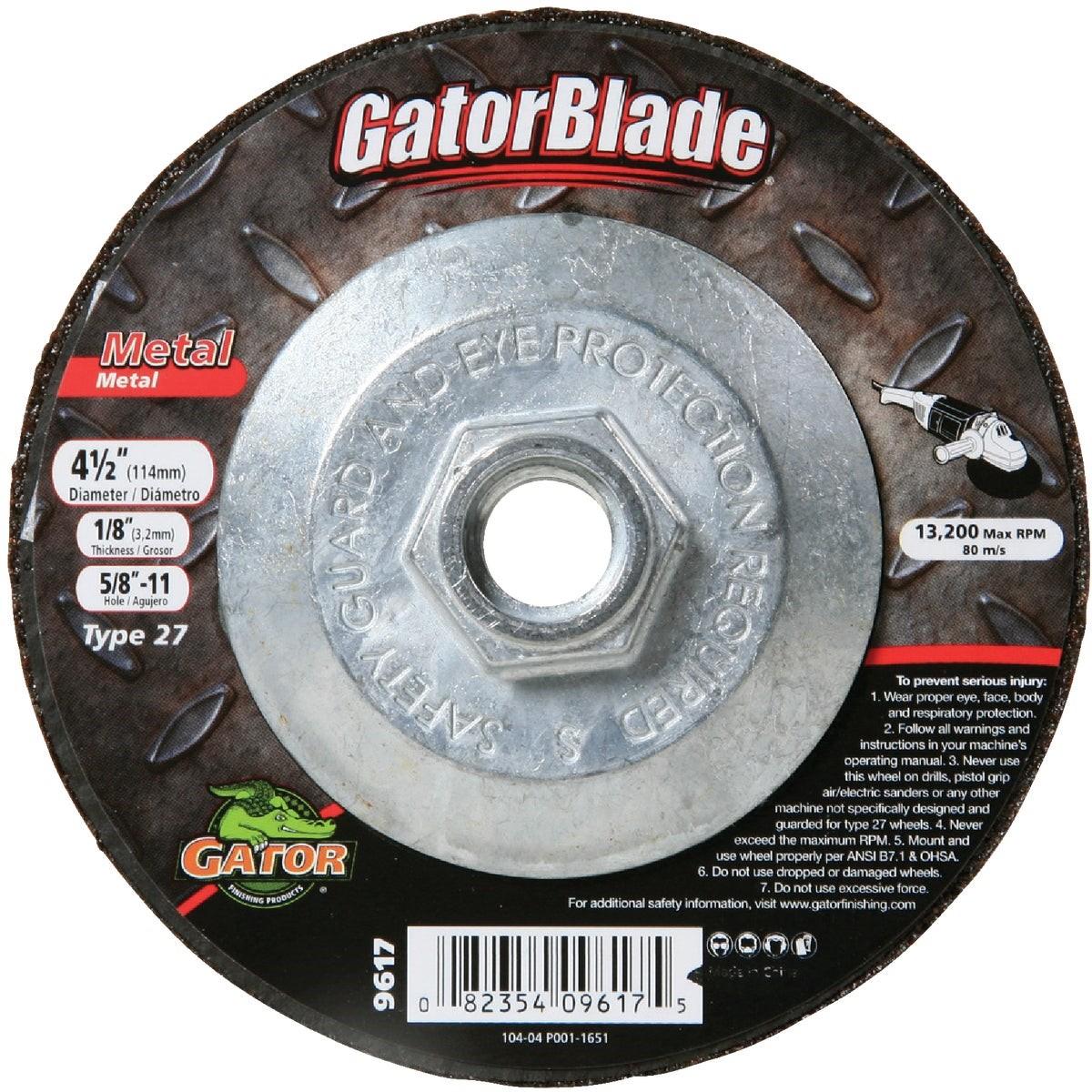 GATOR Gator 9617 Type 27 Metal Cut-off Wheel 4.5 in 5/8-11