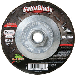 GATOR Gator 9617 Type 27 Metal Cut-off Wheel 4.5 in 5/8-11