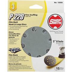 GATOR Gator 9026 Sanding Disc 220 Grit 5 in 8-hole 15-pack