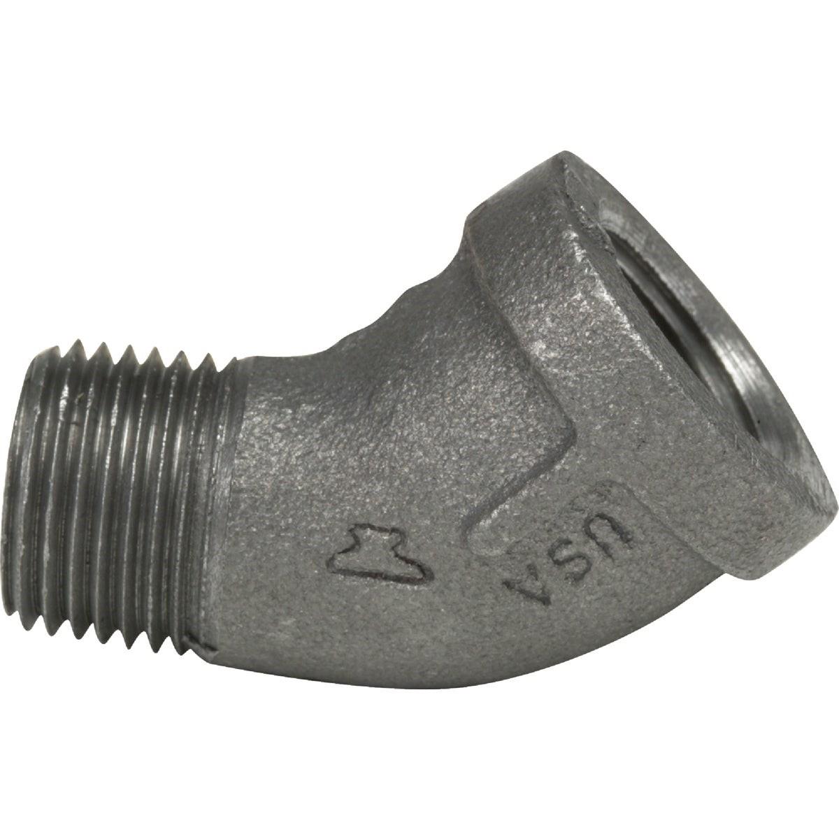 ASC ENGINEERED SOLUTIONS Asc 8700128203 Black Iron 45 Deg Street Elbow 1/2 in Npt