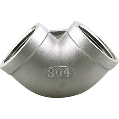 PLUMBEEZE Plumbeeze U2-SSE-02 Stainless Steel 90 Degree Fip Elbow
