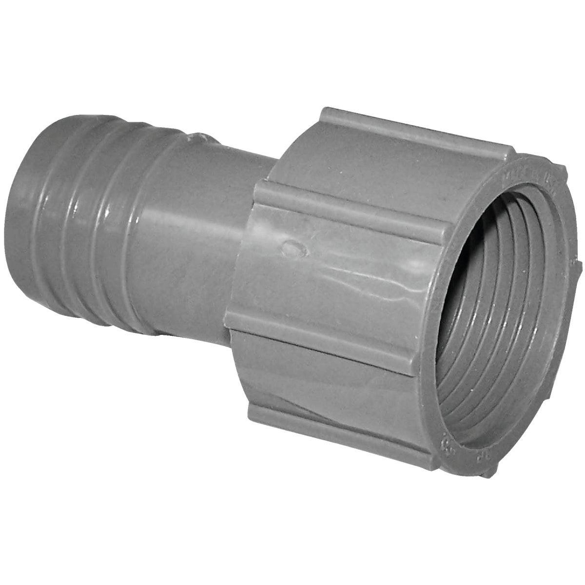 BOSHART Boshart UPVCFA-10 Polypropylene Hose Adapter 1 in Fpt X Insert