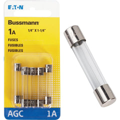 EATON Eaton BP/AGC-1-RP Agc Glass Tube Fuse 1A 250V 5 Pack