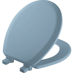BEMIS Bemis 41EC034 Round Closed Front Toilet Seat Blue Wood