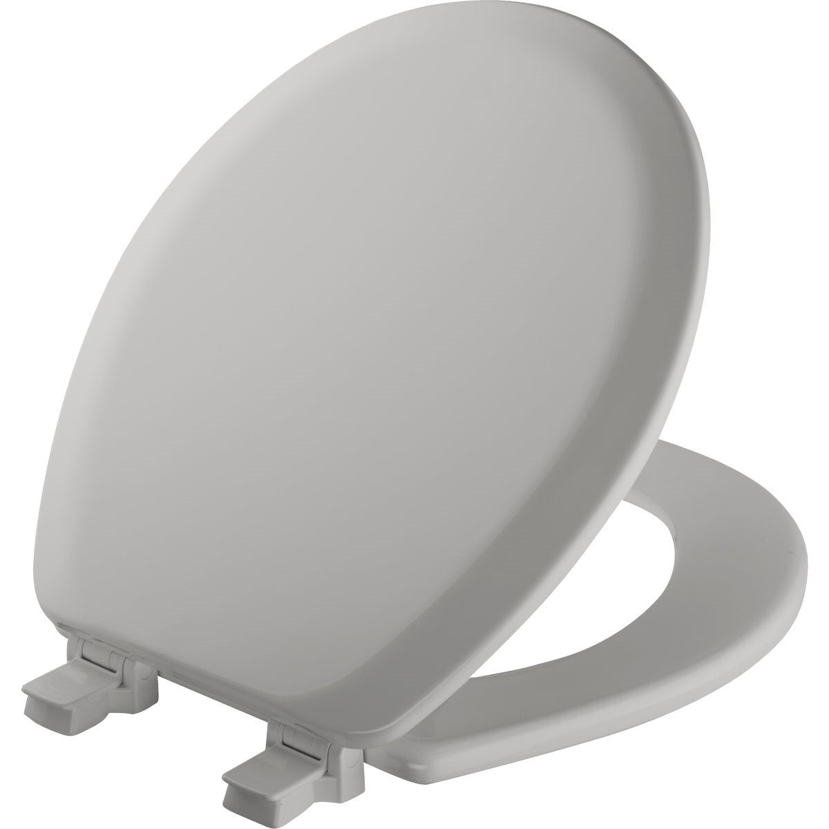 BEMIS Bemis 41EC162 Round Closed Front Toilet Seat Silver Wood