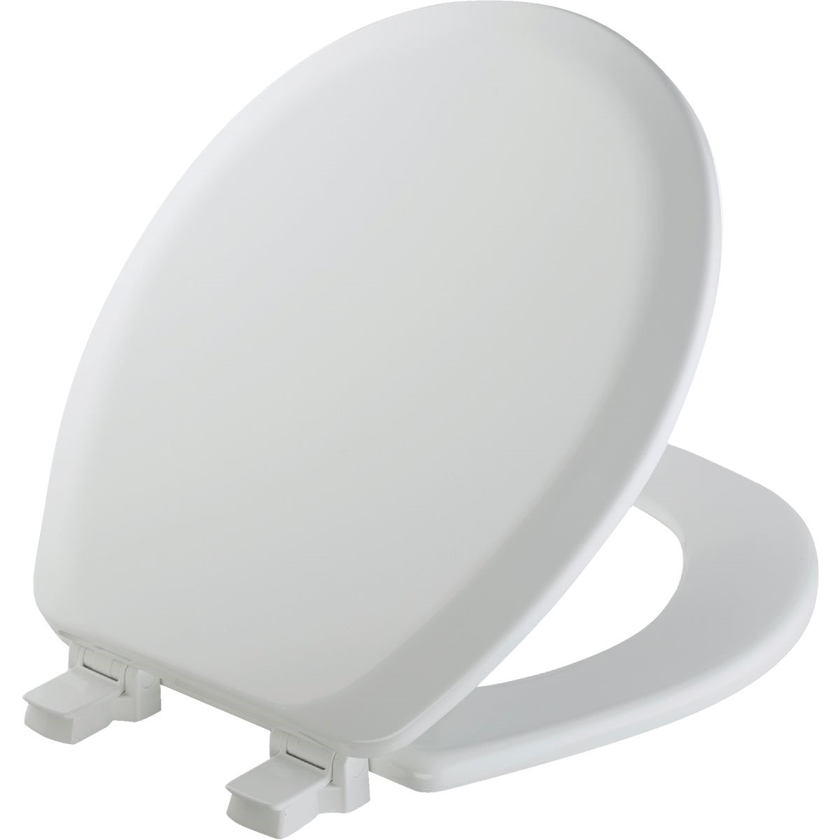BEMIS Bemis 41EC000 Round Closed Front Toilet Seat White Wood