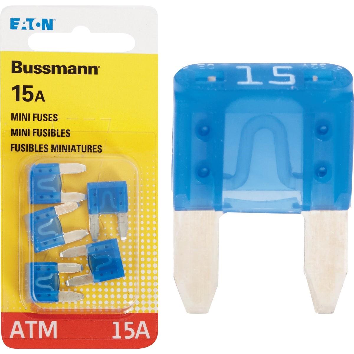 EATON Eaton BP/ATM-15-RP Atm Mini Blade Fuse 15A 32V 5 Pack