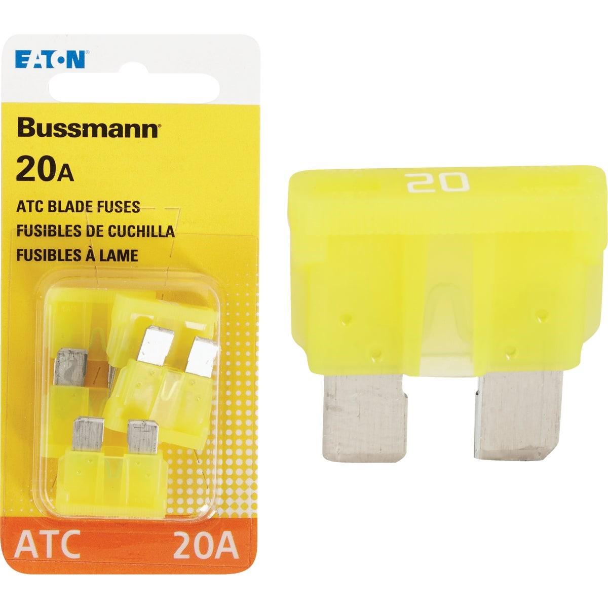 EATON Eaton BP/ATC-20-RP Atc Blade Automotive Fuse 20A 32V 4 Pack