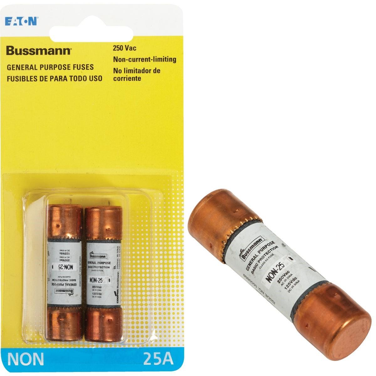 EATON Eaton BP/NON-25 Cartridge Fuse 25A 250V 2-pack