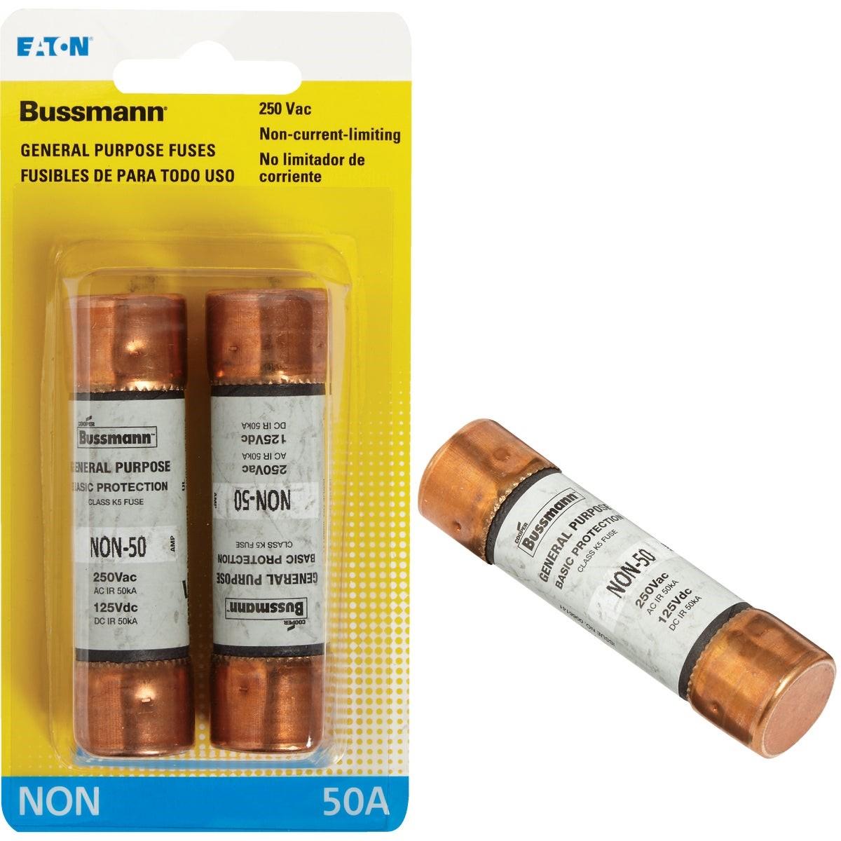 EATON Eaton BP/NON-50 Cartridge Fuse 50A 250V Class K5 2-pack