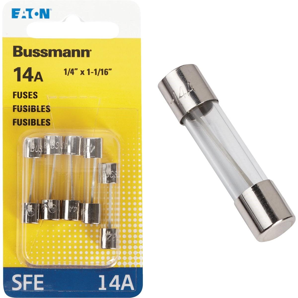 EATON Eaton BP/SFE-14-RP Sfe Glass Tube Automotive Fuse 5 Pack