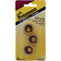 EATON Eaton BP/SA-20 Fustat Fuse Adapter Edison Base 3-pack