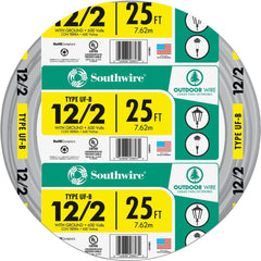 SOUTHWIRE Southwire 13055921 Ufw/g Wire 12 Awg 2-conductor 25 Feet