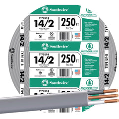 SOUTHWIRE Southwire 13054255 14 Awg 2-conductor Ufw/g Wire 250 Ft