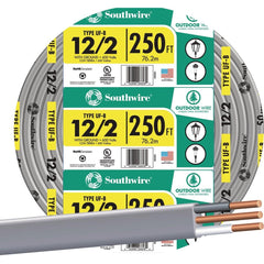 SOUTHWIRE Southwire 13055955 12 Awg 2-conductor Ufw/g Wire 250 Ft