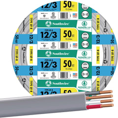 SOUTHWIRE Southwire 13058322 Uf-b Wire 12 Awg 3-conductor 50 Feet