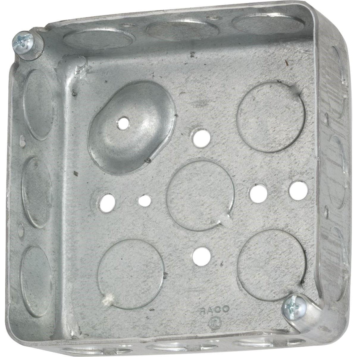 SOUTHWIRE Southwire 52151-1/2DR-UPC Steel Square Electrical Box 4x4