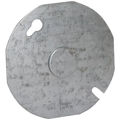 SOUTHWIRE Southwire 24C6-UPC Octagon Box Cover 3.5 in Gray Steel