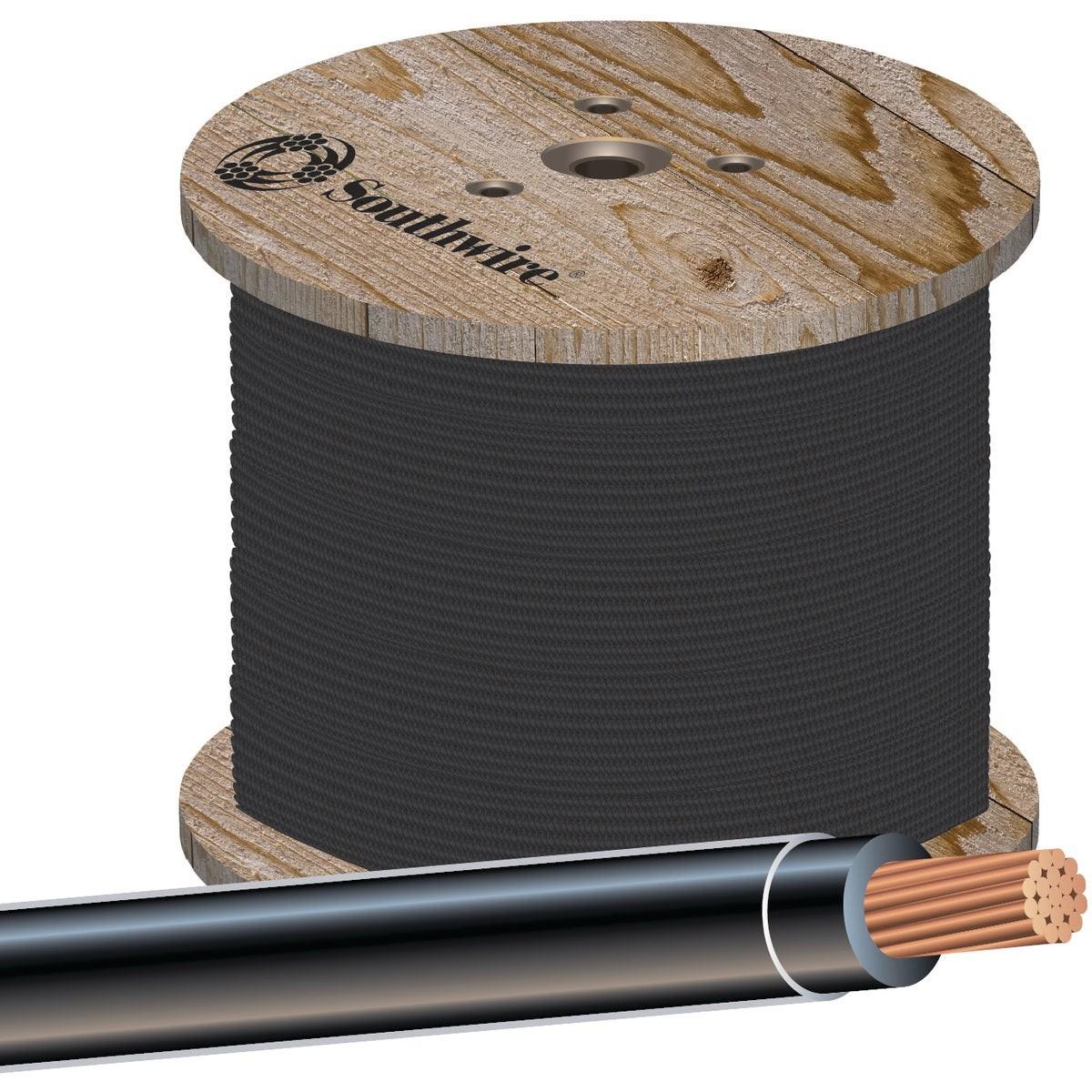 SOUTHWIRE Southwire 22955958 Thhn Wire 14 Awg Stranded Black 500 Ft